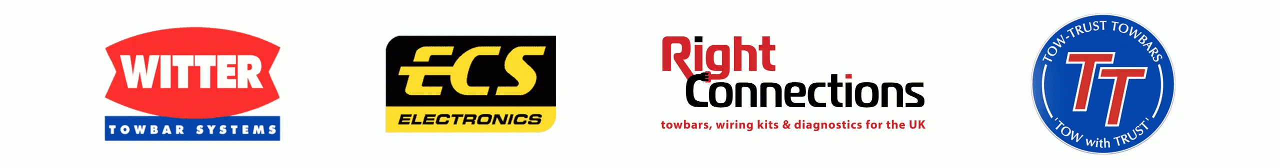 Brands we fit: Witter, ECS Electronics, Right Connections and Tow-Trust